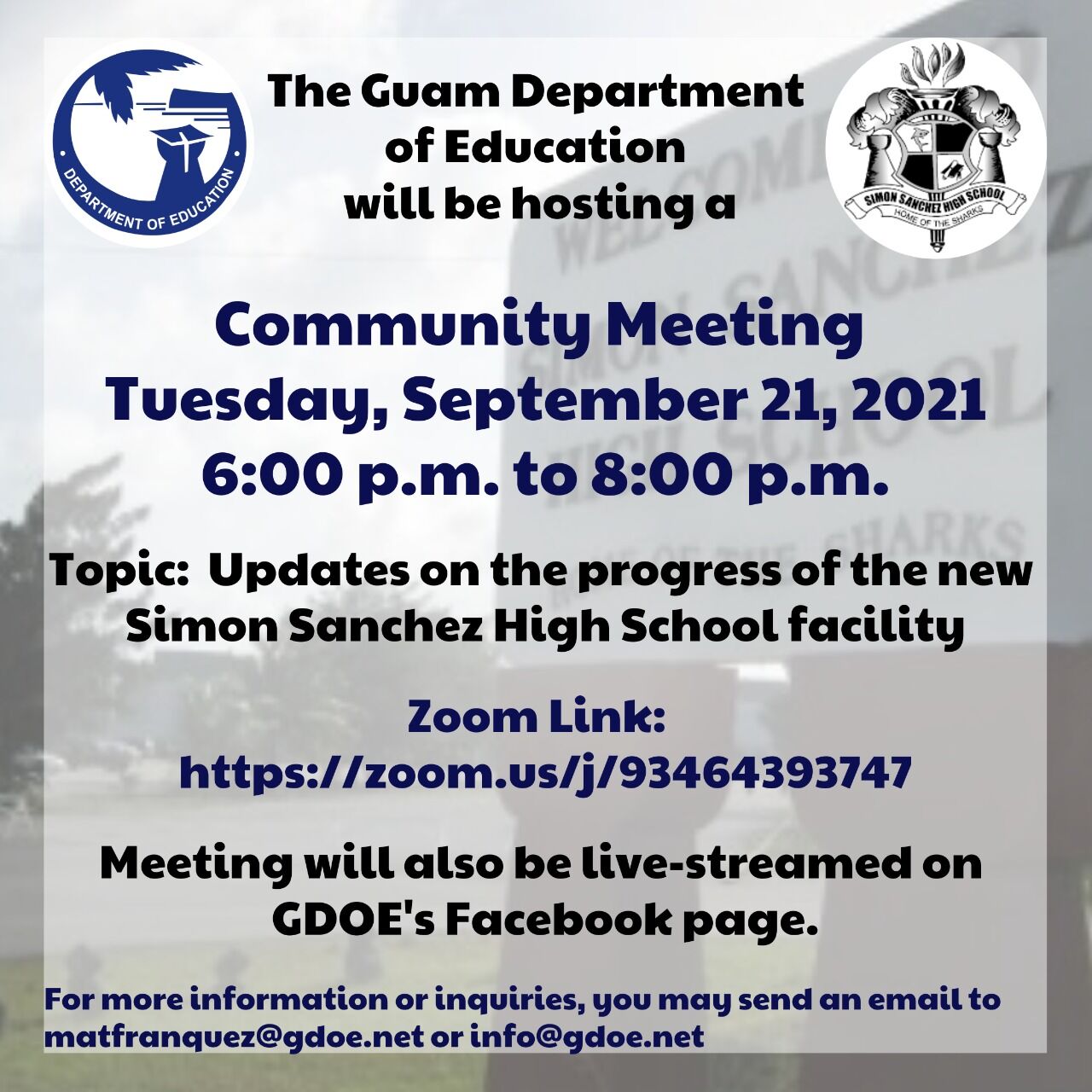SSHS update flyer